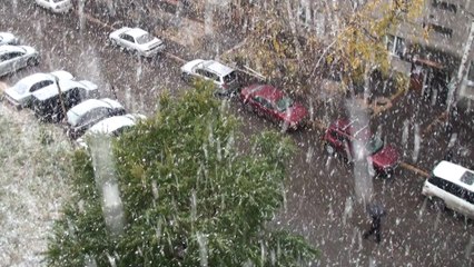 Снег в Новосибирске 21.10.2018