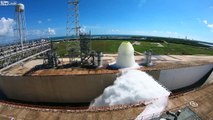 Launch Pad Water Deluge System Test at NASA Kennedy Space Center