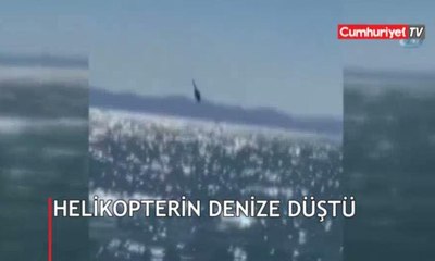 İçinde 12 kişi bulunuyordu! Meksika'da helikopter denize böyle düştü