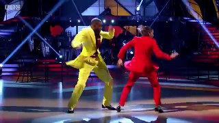 Charles Venn and Karen Clifton dance to 'Get Up Off That Thing' - BBC Strictly 2018