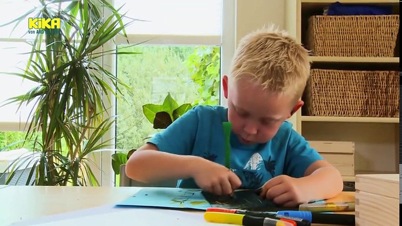 ENE MENE BU - 1463. Florian macht ein Kratzbild | Mehr auf KiKA.de