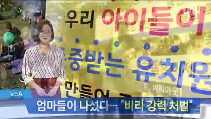 엄마들이 나섰다…“비리 유치원 강력 처벌”
