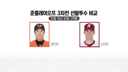 끝내기냐 회생이냐...3차전 장민재-브리검 선발 격돌 / YTN