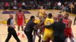 Story of the day - Brawl mars LeBron's home Lakers debut
