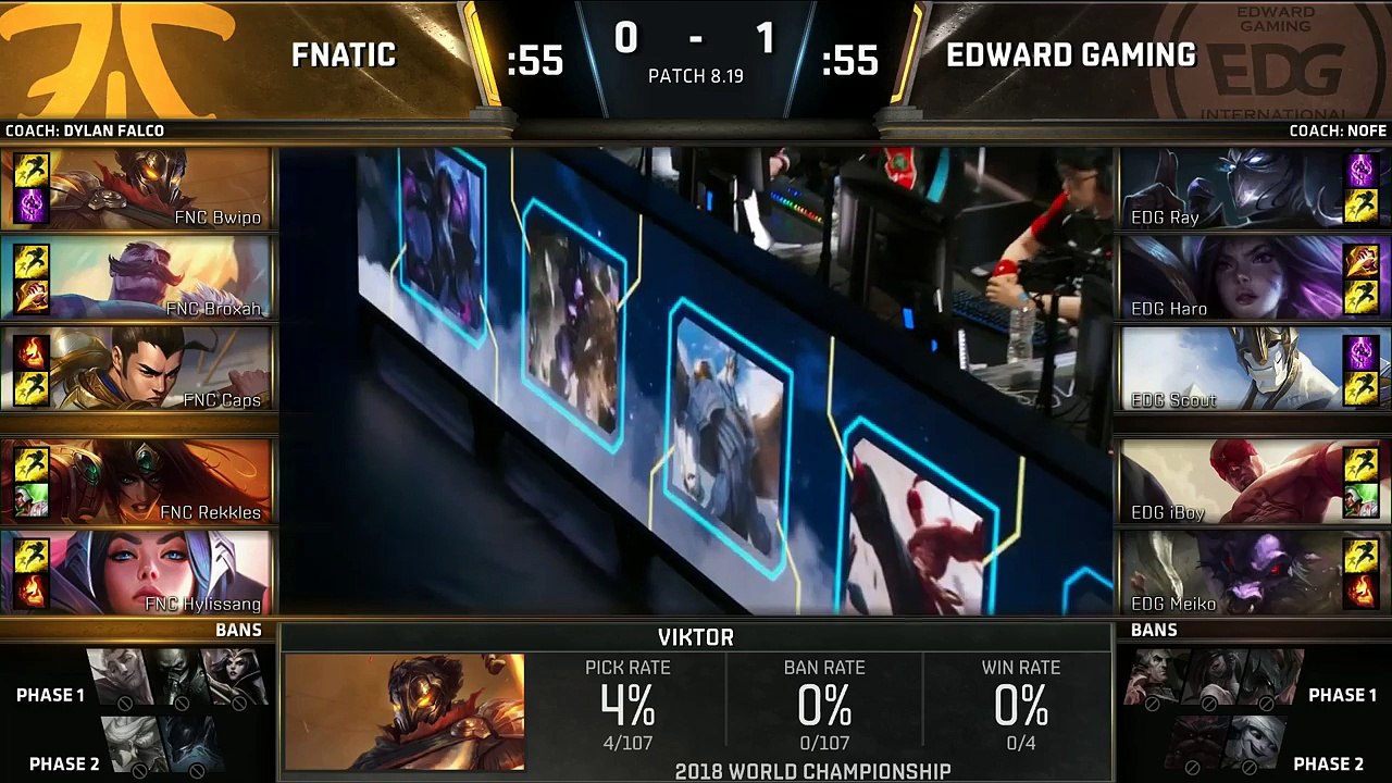 FNC vs EDG Highlights Game 2 - Worlds 2018 Quarter-Final - Fnatic vs Edward Gaming G2