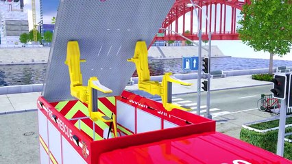 Ambulance Repair Tyre - Sergeant Lucas the Police Car Call Water Tank - Wheel City Heroes Cartoon