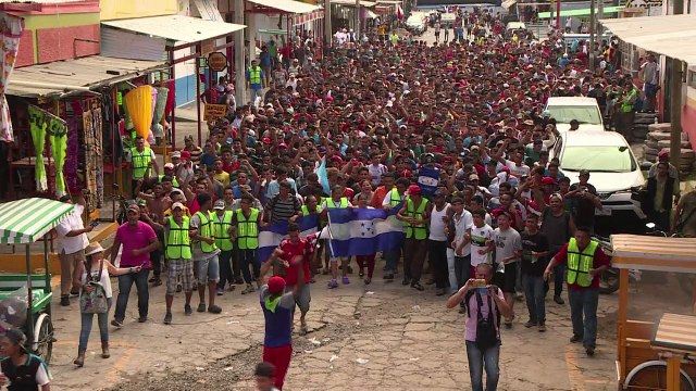 Migrants in Mexico call for others to be allowed to cross