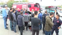 İstanbul- Otomobil Bir Başka Araca Çarparak Takla Attı, 2 Kişi Yaralandı