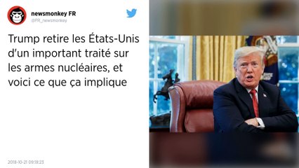 Retrait américain d’un important traité nucléaire : un "pas dangereux" selon la Russie