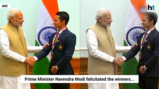 PM Modi felicitates winners of 2018 Summer Youth Olympic Games