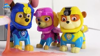 Paw Patrol Chase is in the Romeo's trap. Transformed Paw Patrol Chase toy.