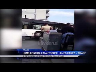 Autobusi i Kamzes perplaset me murin e pallatit