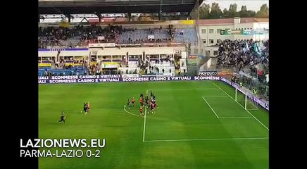 PARMA-LAZIO, I BIANCOCELESTI FESTEGGIANO CON I TIFOSI