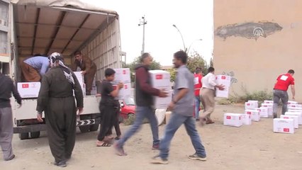 Türk Kızılayı'ndan Irak'ta 100 Aileye Yardım