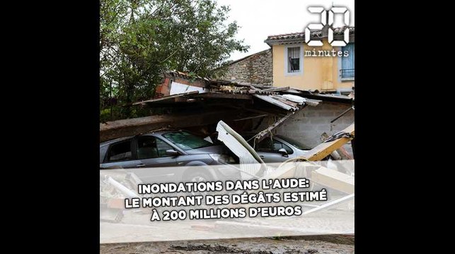 Inondations dans l’Aude : Le montant des dégâts estimé à 200 millions d’euros