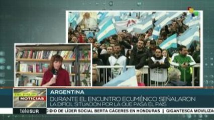 Argentina: realizan protesta pacífica contra políticas neoliberales