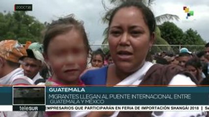 Continúa el periplo de migrantes hondureños rumbo a México