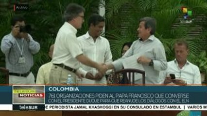 Colombia: piden a Papa Francisco interceda en diálogo de paz con ELN