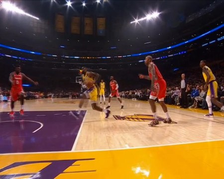 لقطة: كرة سلة: 24 نقطة لليبرون لم تحل دون خسارة ليكرز على أرضه امام روكتس