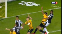 Aris requests a penalty (Varela holds Younes - 58') - Aris vs PAOK - 21.10.2018 [HD]