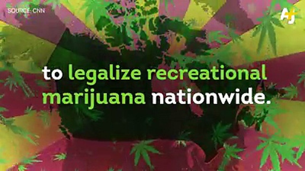 Canada is the 2nd country to legalize recreational marijuana.