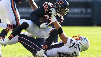 Adrian Amos rips ball loose into Kyle Fuller's hands for INT