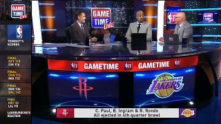 LeBron James REACTS TO Chris Paul And Rajon Rondo Fight, Explains Going Off With CP3