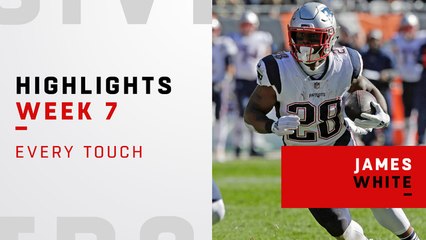 Every touch by James White vs. Bears | Week 7