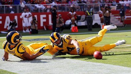 Cory Littleton brushes off tackles to block punt for safety