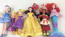 Disney Princess Dolls TANGLED THE SERIES Enchanting Belle Rapunzel Moana Splash Ariel Ally || KTB