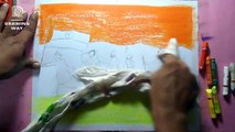 Independence Day drawing for beginners with Oil Pastels ( 273)