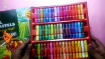 Camel oil pastels 50 shades unboxing or review in Hindi (272)