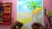 How to draw village scenery for beginners _ Oil pastel _ Easy Drawing for kids ( 275)