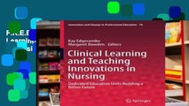 F.R.E.E [D.O.W.N.L.O.A.D] Clinical Learning and Teaching Innovations in Nursing: Dedicated