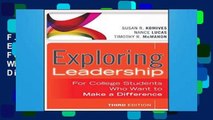 F.R.E.E [D.O.W.N.L.O.A.D] Exploring Leadership: For College Students Who Want to Make a Difference