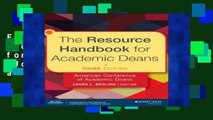 F.R.E.E [D.O.W.N.L.O.A.D] The Resource Handbook for Academic Deans (Jossey-Bass Higher and Adult