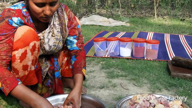 Cooking 12kg goose curry recipe traditional style spicy swan curry Quick and easy prepared by our food village factory