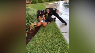 WATCH VIDEO: Florida police punch 'unruly' 14-year-old girl pinned to ground | US Today News