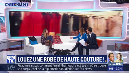 Des vêtements de luxe en location