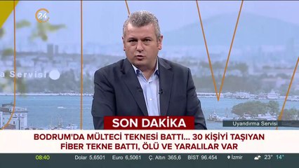 Bodrum'da batan mülteci teknesi battı