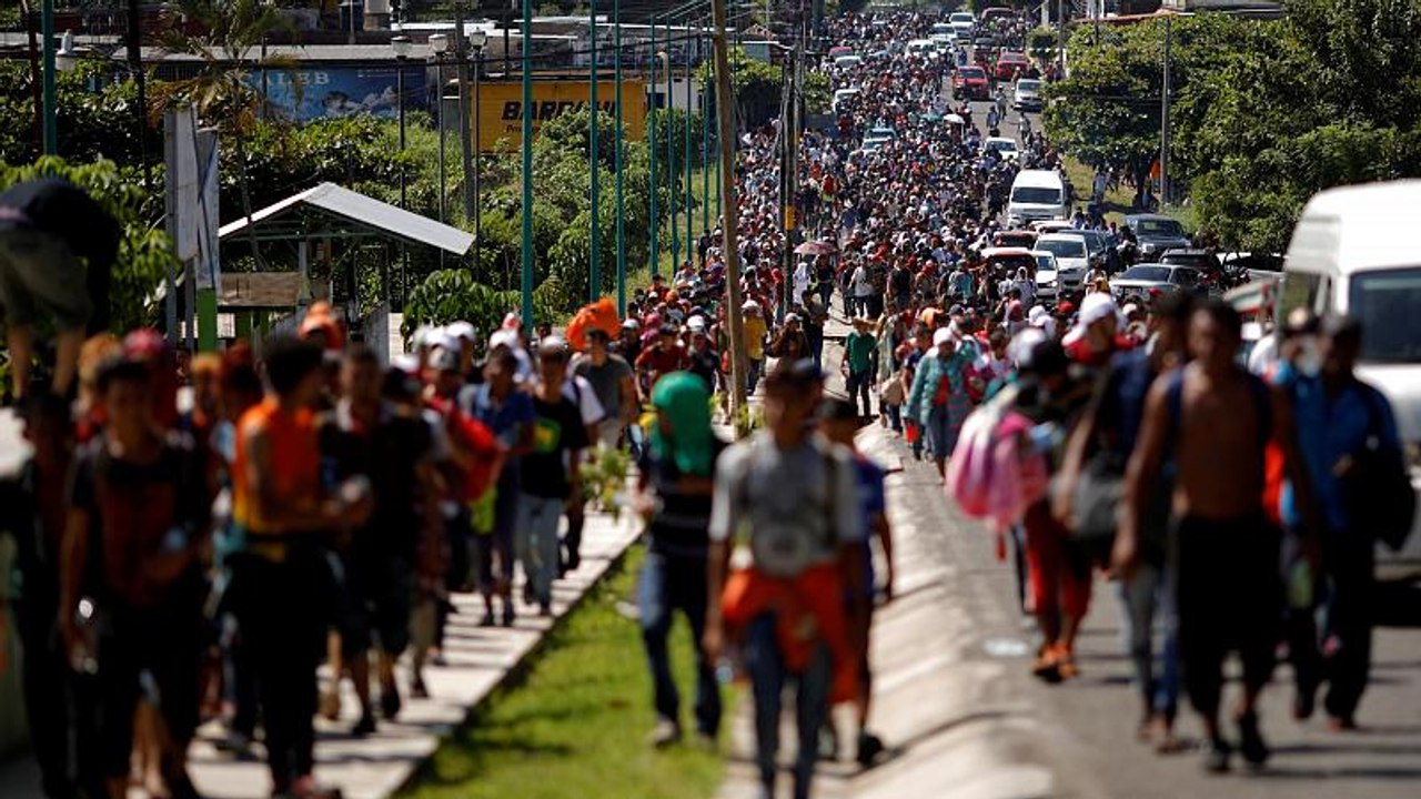 Flüchtlingsmarsch durch Mexiko