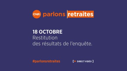 Présentation du manifeste de la CFDT pour les retraites par Laurent Berger