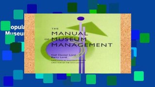 Popular The Manual of Museum Management