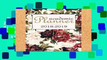 Review  Academic Planner 2018 2019: Student Planner and Academic Calendar for the whole Academic