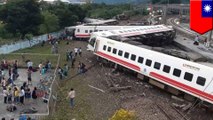 Taiwan train derailment leaves at least 18 dead