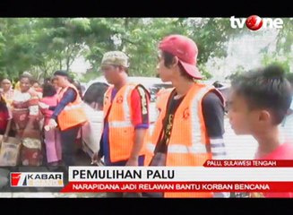Narapidana di Palu Jadi Relawan Bantu Korban Bencana