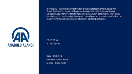 Kaşıkçı soruşturmasında tanık ifadeleri - İSTANBUL