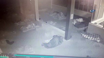 Hastane misafirhanesinde hırsızlık anı kamerada