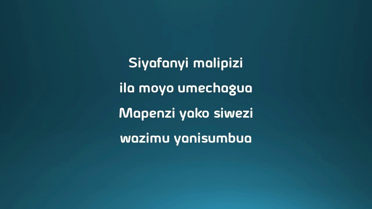 Kassim Mganga - Silipizi Lyrics