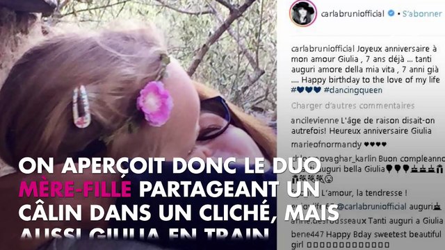 Carla Bruni : Sa vidéo trop mignonne pour l’anniversaire de sa fille Giulia